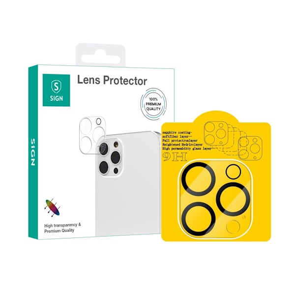 SiGN Hærdet glas Lens Cover til iPhone 16 Pro & iPhone 16 Pro Max