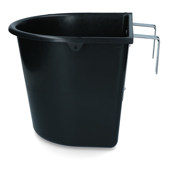 Syöttökaukalo 15 l koukuilla musta