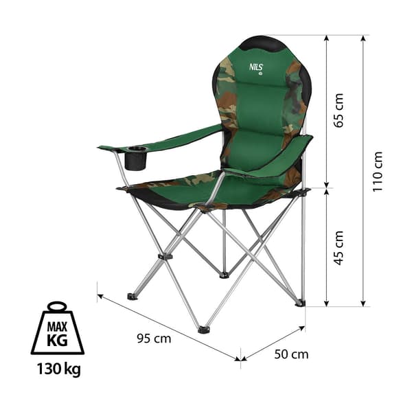 Campingstol, foldbar, let, bærbar