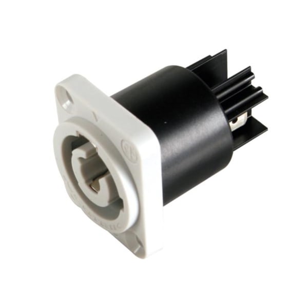Neutrik - Powercon, 3-pin montering, Grå, Energised / Power Output