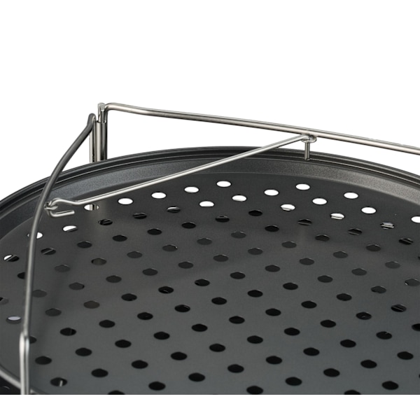 Pizzabageplader sæt med stativ – non-stick, perforeret