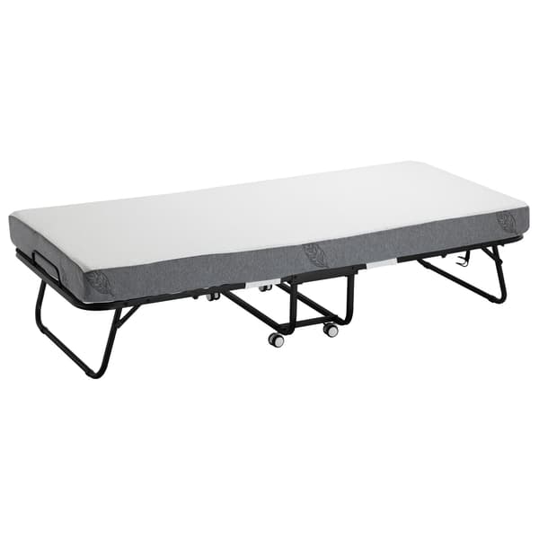 Dobbeltseng med udtræksfunktion, 31 x 75, 5 tommer memory foam-madras