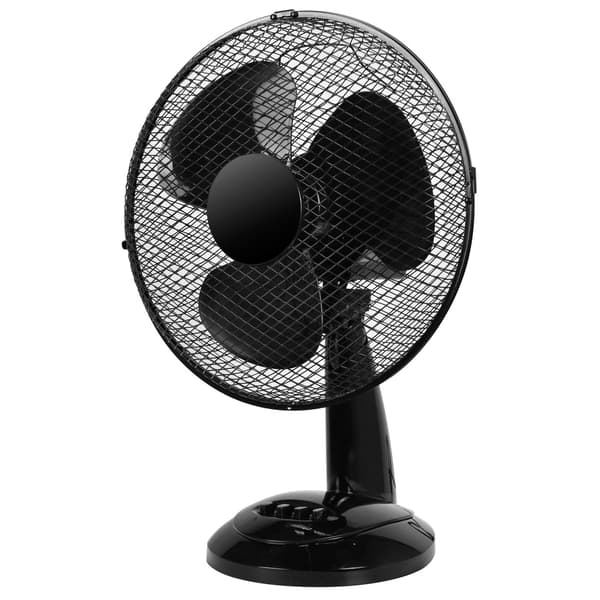 Bordventilator, sort – 38W, 3 hastigheder, 90° oscillation