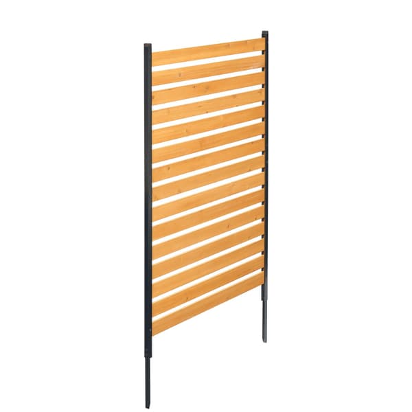 Träskärm för insynsskydd, 91 x 152 cm, 1 panel, pålar