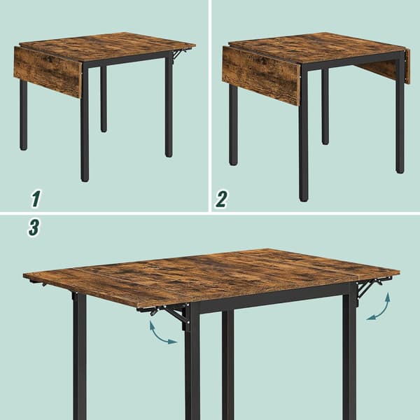 Hopfällbart matbord för 2-4 personer, platsbesparande design
