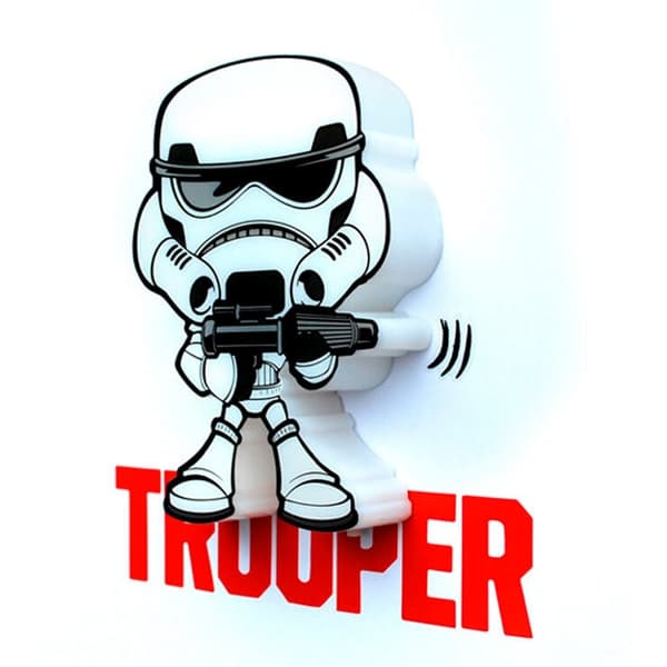 Star Wars Storm Trooper 3D Mini Lampe, LED Natlys