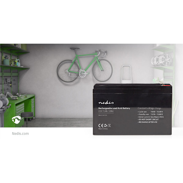 Genopladeligt blybatteri | Bly-syre | Opladningsbar | 12 V | 7200 mAh