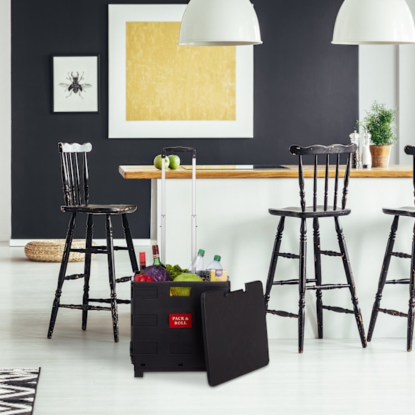 Hopfällbar shoppingvagn