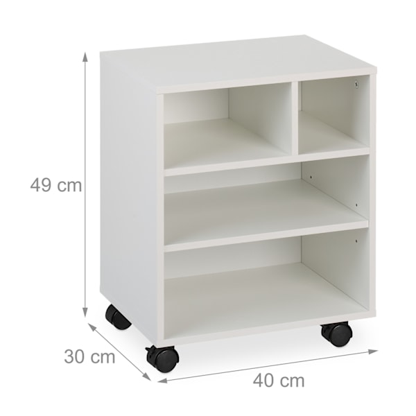 Rullcontainer med 4 fack