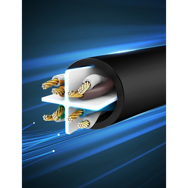 Patchkabel Ethernet nätverkskabel RJ45 Cat 6 UTP 1000Mbps 1m