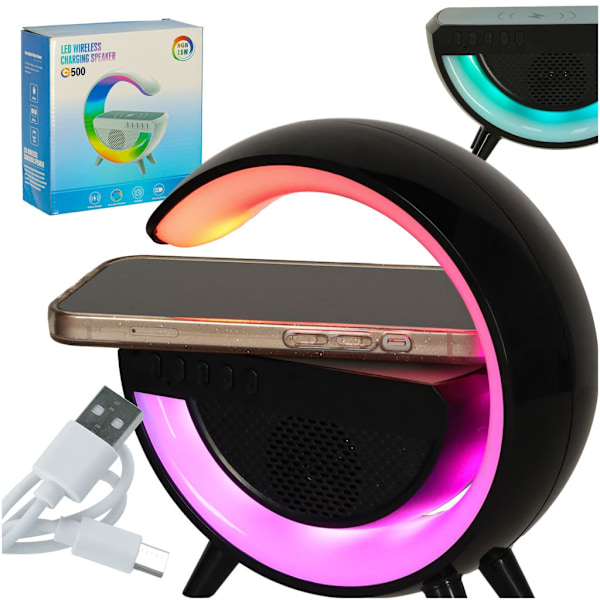 LED lys RGB oplader induktionsradio