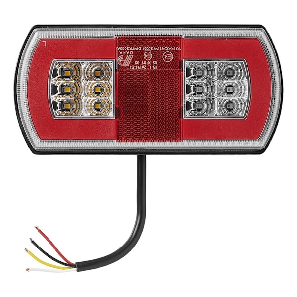 Baglygte 5 funktion 225 x 105 mm 43LED venstre