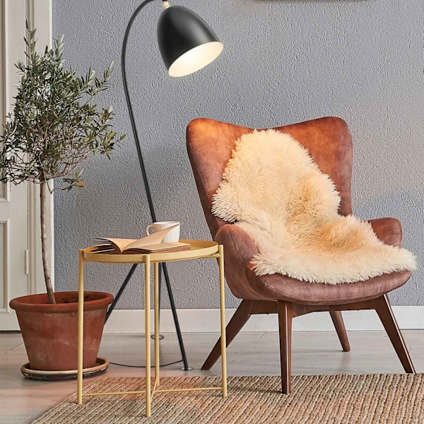Metalgulvlampe med justerbar E27 skærm, 125 cm
