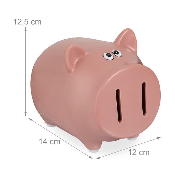 Vaaleanpunainen säästöpossu