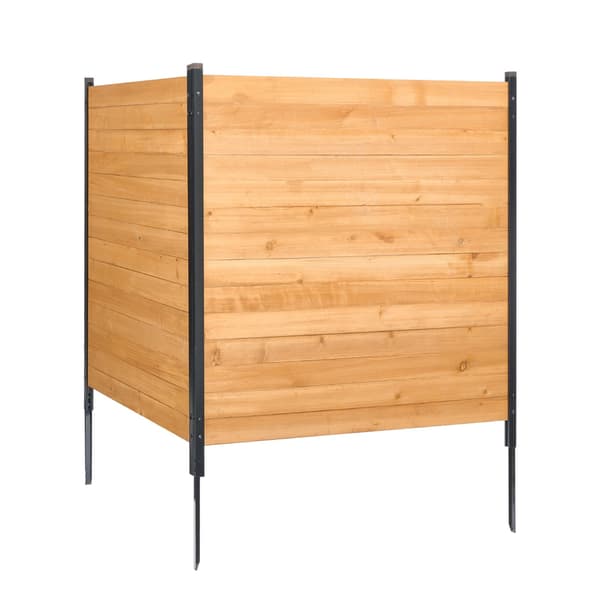 Träskärm för insynsskydd, 2 paneler 91 x 102 cm