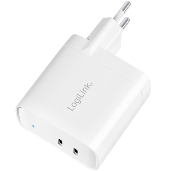 USB-laturi 2 x USB-C PD 40W GaN