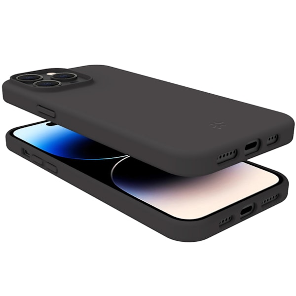 Cromo Soft gummi cover iPhone 15 Pro Black