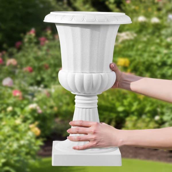 Plasturnplanter, 25 x 42 cm, 2-pack, vita