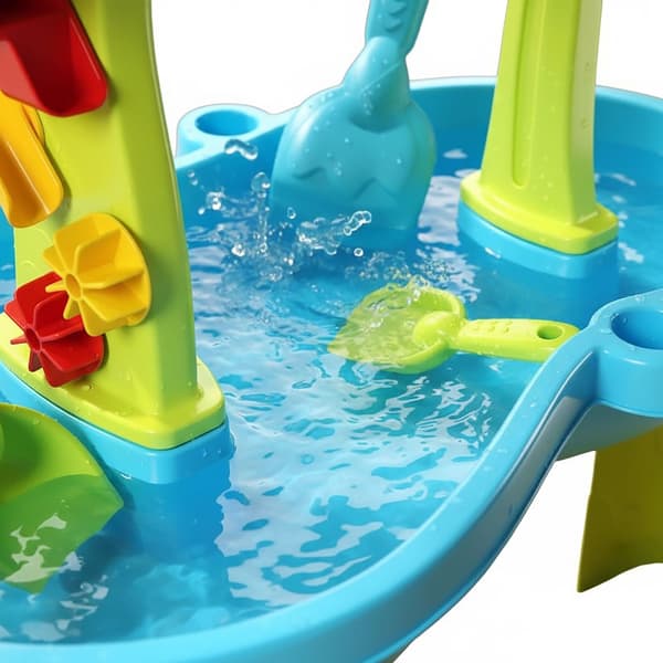 Børnevandlegebord med tilbehør – 2 niveauer