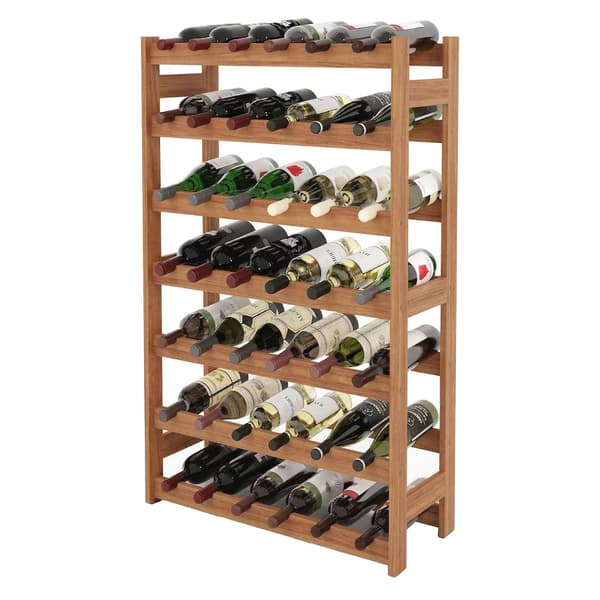 Valnød vinreol – Vandret flaskeholder til vin