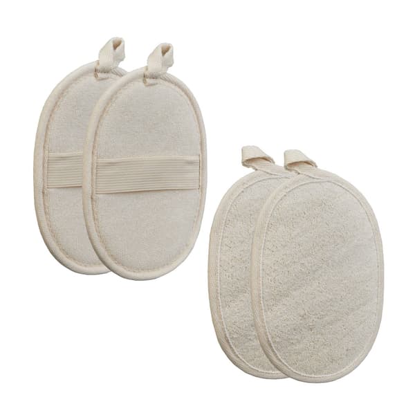 Loofah svamp set om 4