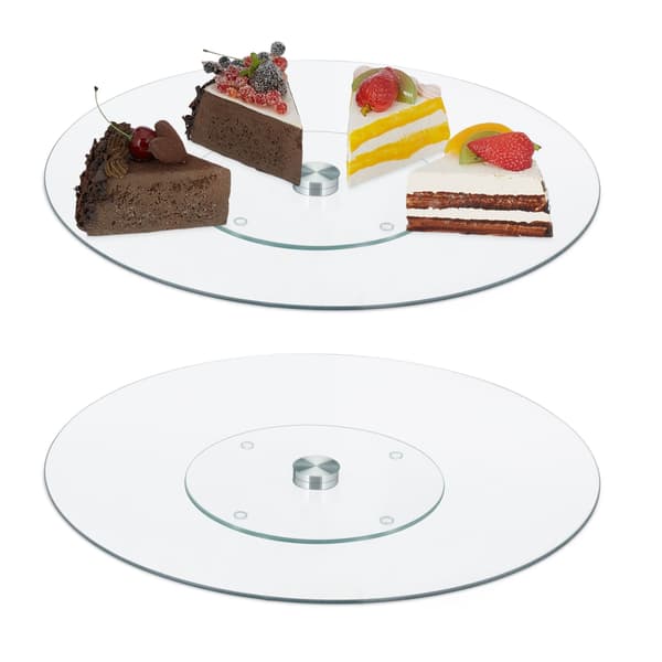 Roterande kakfat set om 2