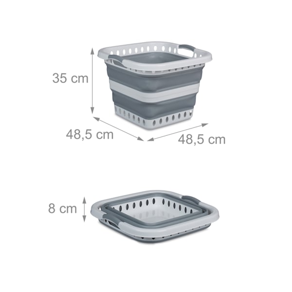 Vikbar tvättkorg 40 l
