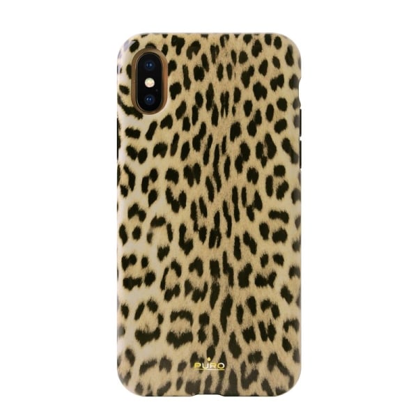 PURO Glam Leopard -kuori - kotelo iPhone Xs / X:lle (Leo 1)