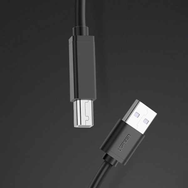 Tulostinskannerin kaapeli USB-B - USB-A 2.0 15m musta