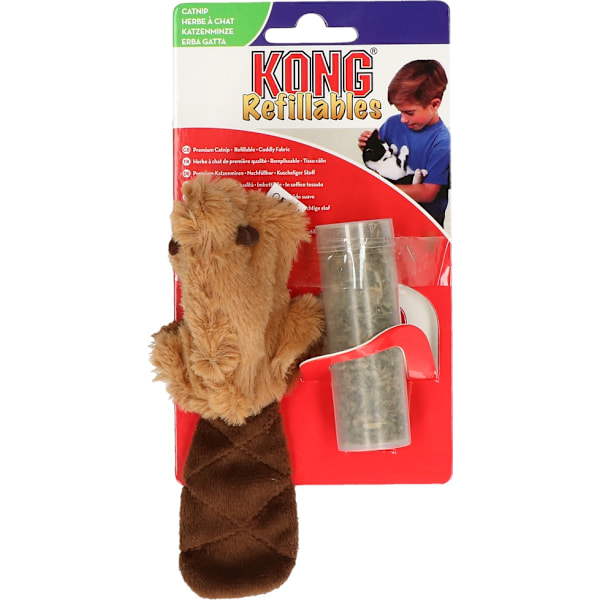 KONG Cat Genopfyldelig Catnip Beaver