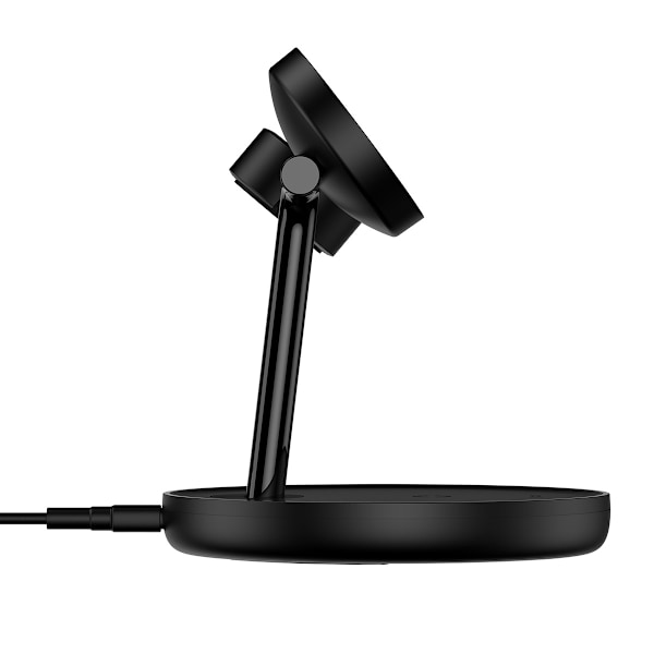 3-i-1-stativ induktiv oplader til iPhone Apple Watch AirPods + USB-C-kabel 1m sort