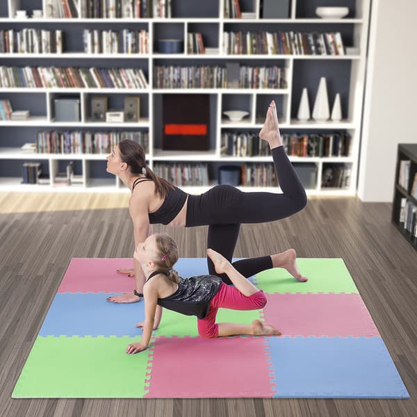 Pussel skyddsmatta, multipack, 60x60x1,0 cm, 9 st set