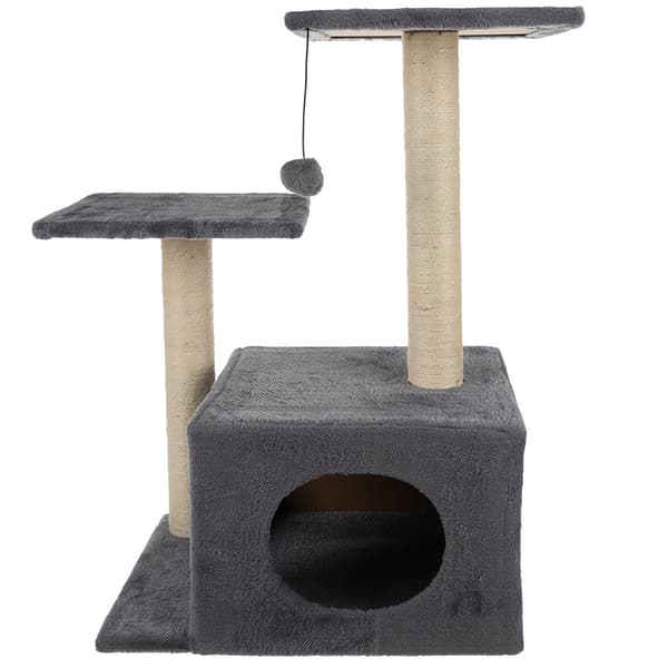 Kattträd 71cm grå Purlov 21712