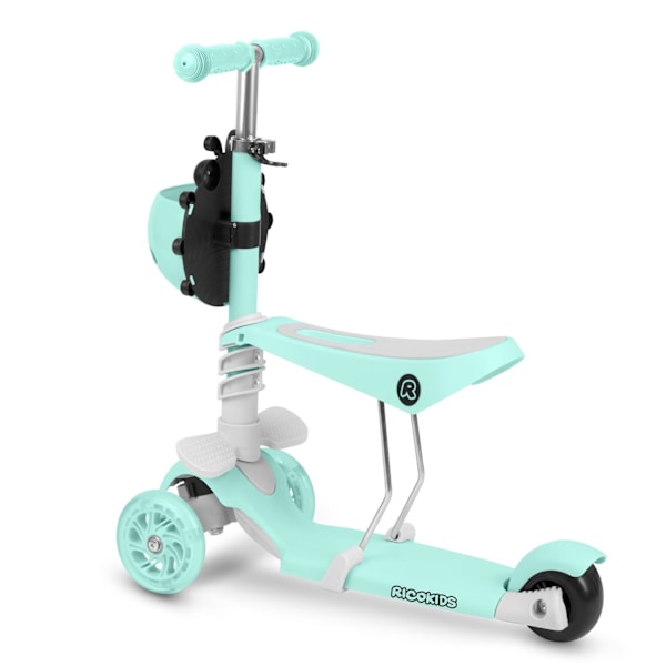 Trehjulig sparkcykel Ricokids Buggy - Mintgrön