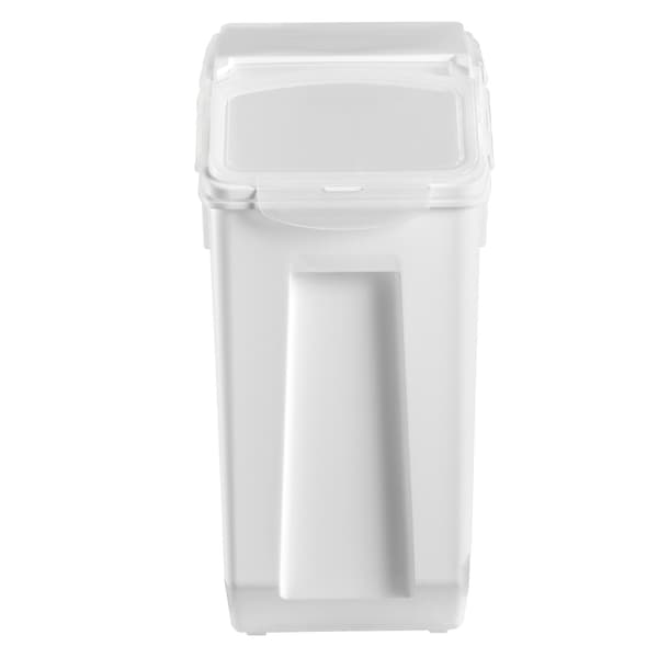 Risopbevaringsbeholdere, 2-pak, 20 liter pr. stk., lufttætte, hjul, 2 kopper