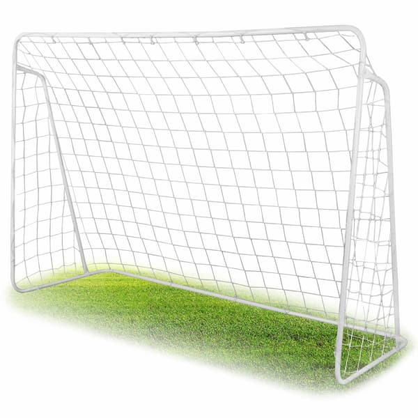 Fodboldmål med målnet, 245x155x80 cm, stålramme