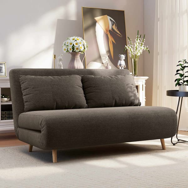 Konvertibel bäddsoffa, justerbart ryggstöd, manchester, 120 kg kapacitet