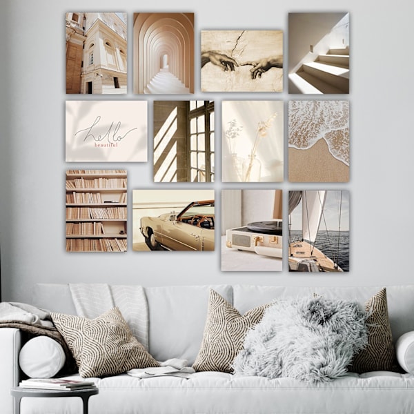 Dekorativt MDF-maleri (12 stykker) 12MDF41YS