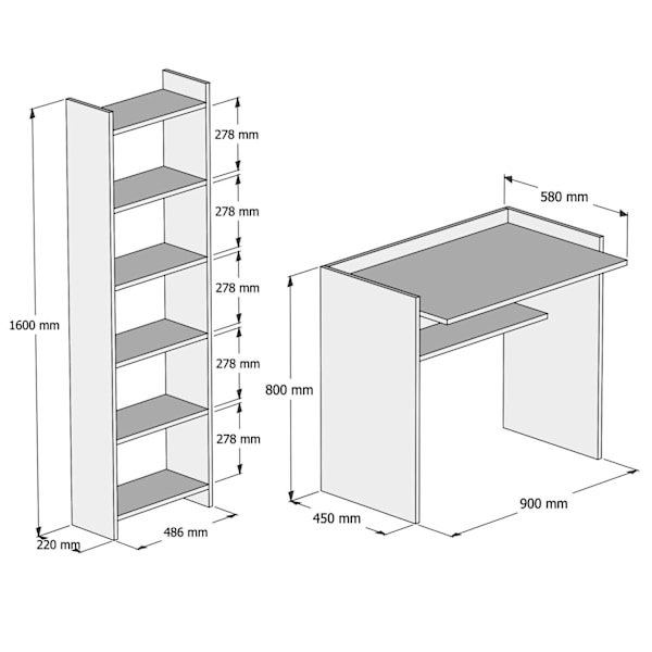 Study Desk & Bookshelf Karma