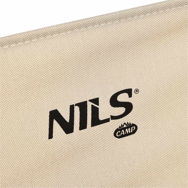 Beige klapstol, 900D polyester, jernstel