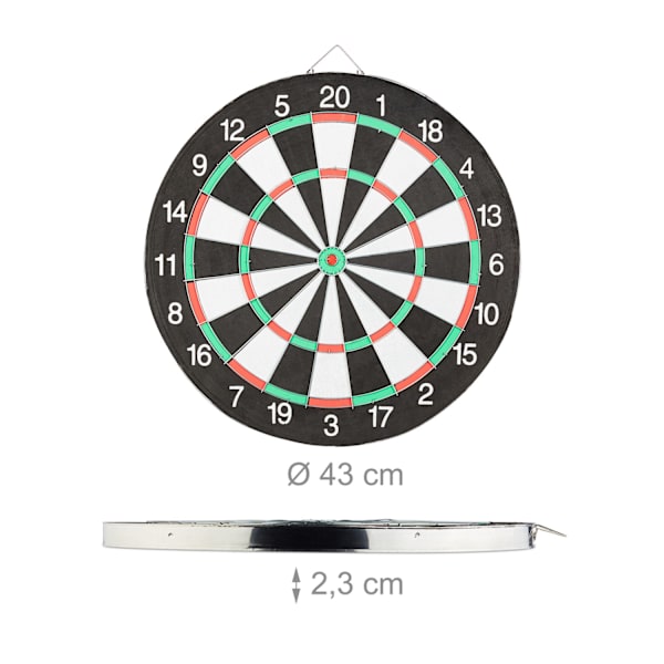 Darttavla X2 med pilar