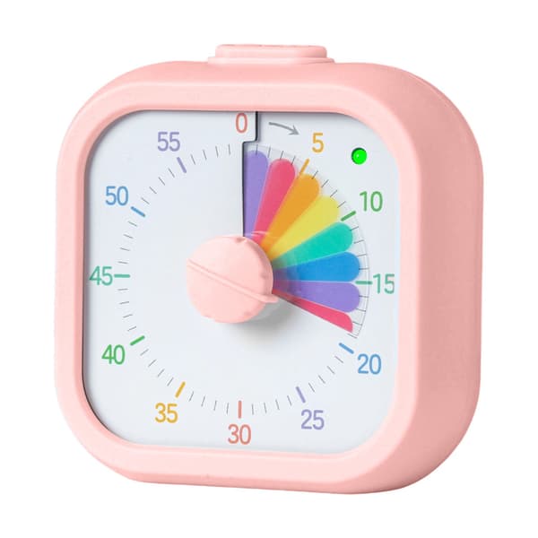 Kvadratisk visuell timer med justerbar volym, 60 minuter
