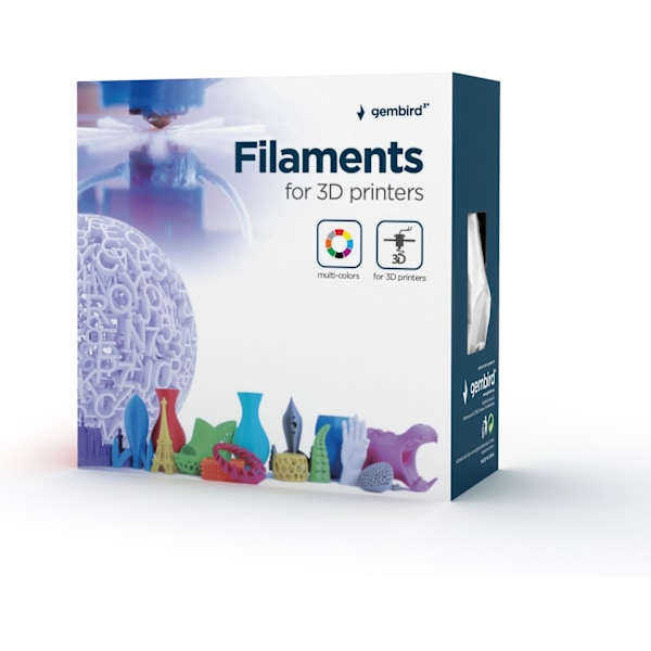 Gembird 3D - PLA - filament til 3D - printer, 1,75 mm, grå