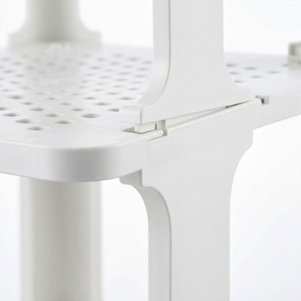 Vit skoförvaring, 6-pack – Smal, platsbesparande design