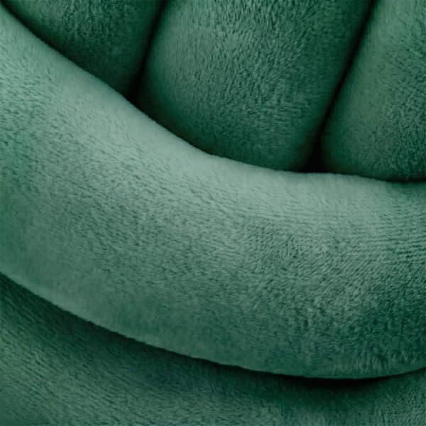 Mörkgrön knutkudde – 25 cm, polyesterskum