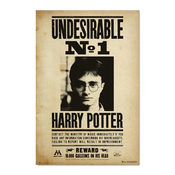 Harry Potter ei-toivottu numero 1 seinätaidevedos