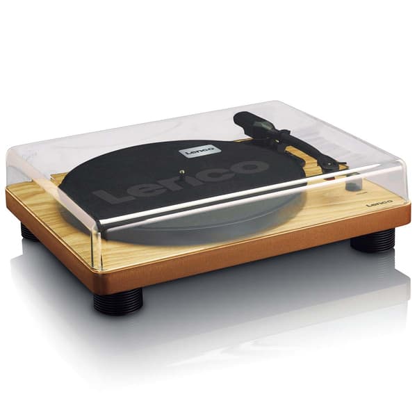 LS-50WD Levysoitin sisäänrakennetuilla kaiuttimilla USB Encoding Wood