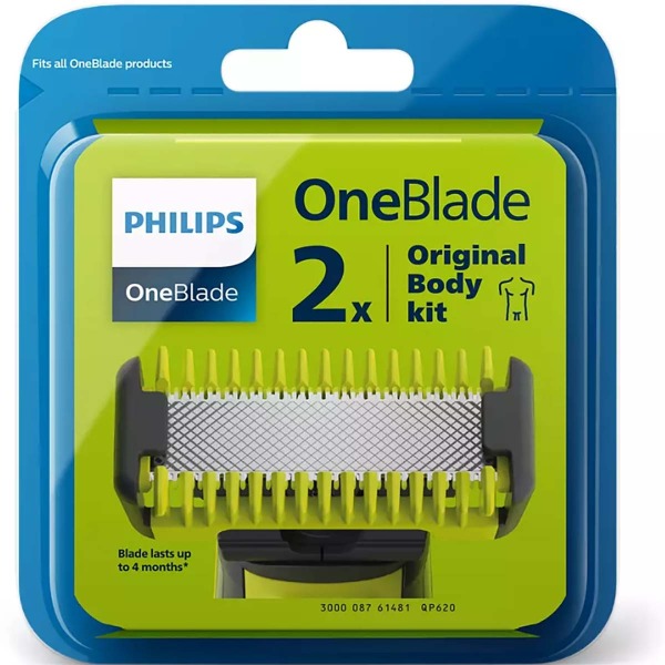 QP620/50 Ersättningsrakblad OneBlade (QP25xx) / OneBlade Pro (QP65xx) 2 delar