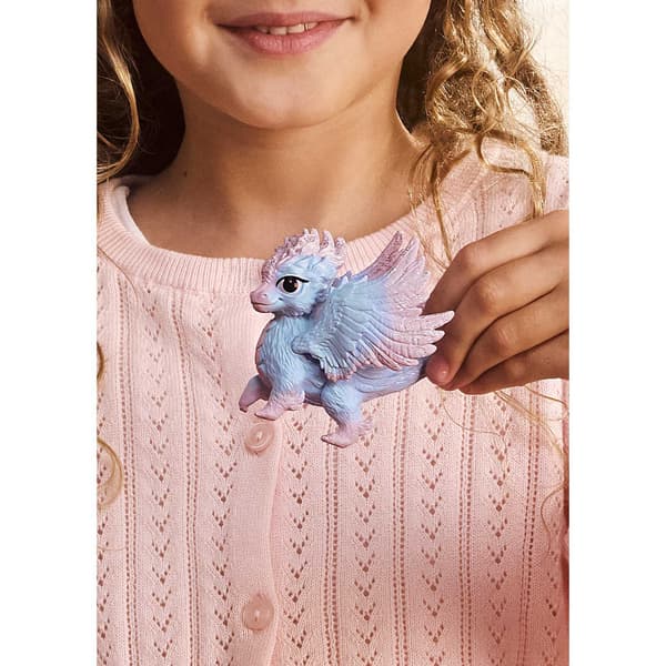 Schleich Baby Kristalldrakefigur med Glittervingar