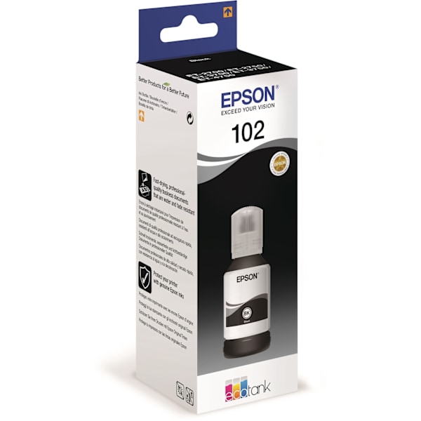 Epson 102 EcoTank - mustepullo, musta
